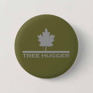 Tree Hugger Button