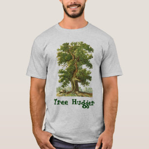 Tree Hugger Custom Vintage Oak Tree Art T-Shirt
