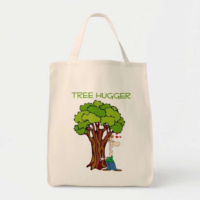 Tree Hugger - Guy Tote Bag (Front)
