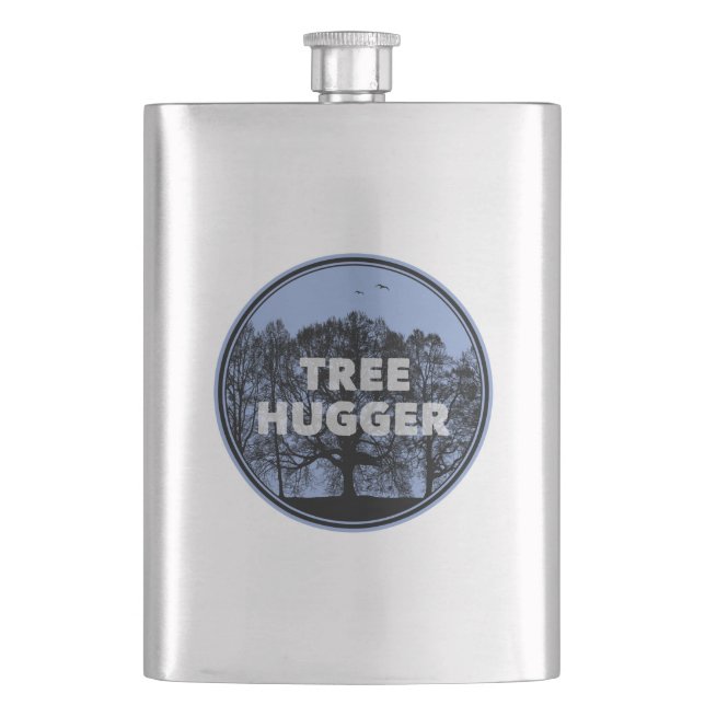Tree Hugger Hip Flask (Front)