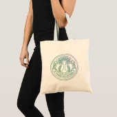 Tree hugger, hippy badge tote bag (Front (Product))
