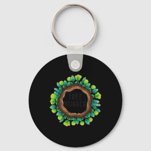 Tree Hugger Nature Environmental Protection Earth Key Ring