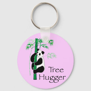 Tree Hugger Panda Key Ring