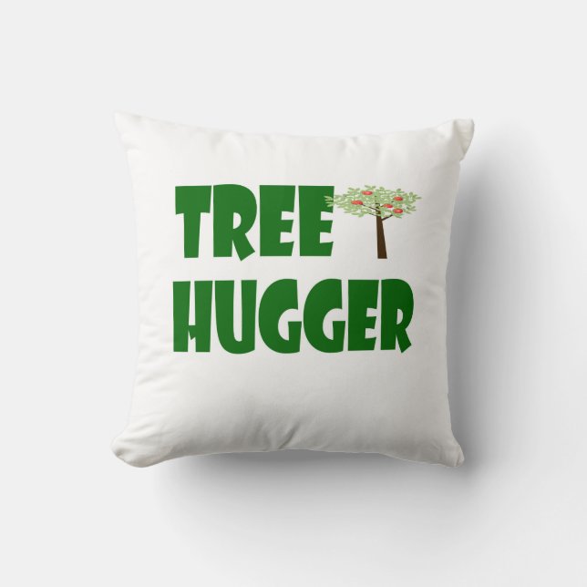 tree hugger pillow (Front)
