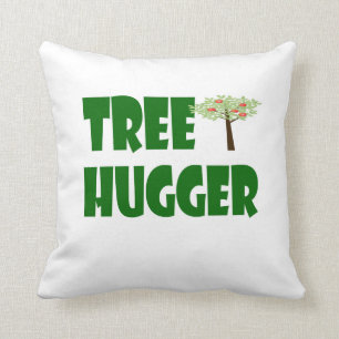 tree hugger pillow