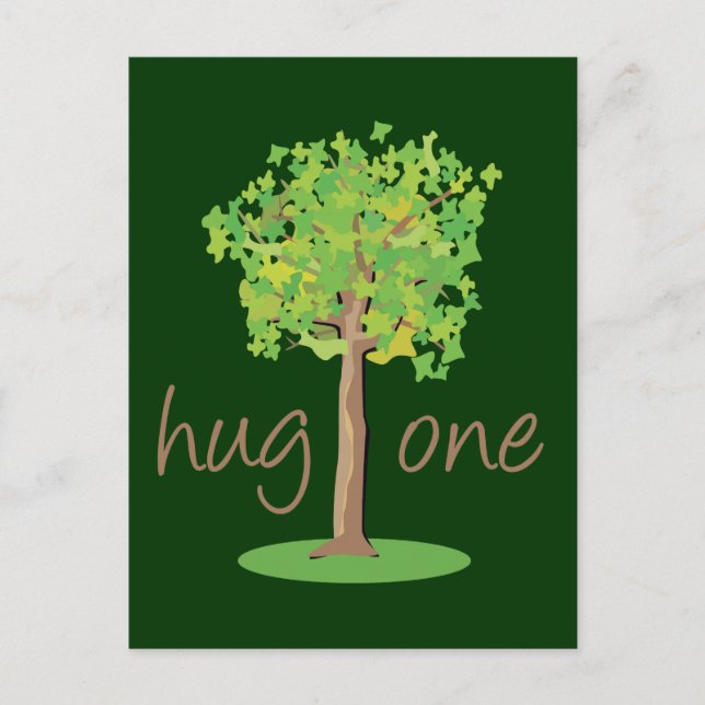 Tree Hugger Postcard (Front)
