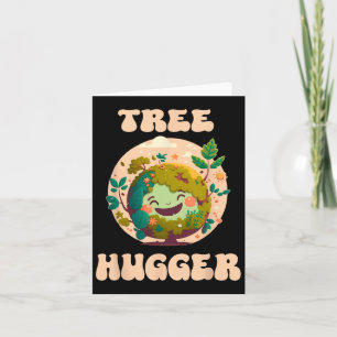 Tree Hugger Vintage Retro Nature Environmental Ear Card