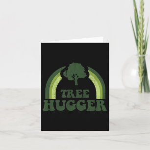 Tree Hugger Vintage Retro Nature Environmental Ear Card