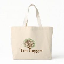 Tree Hugger w/ tree illustration