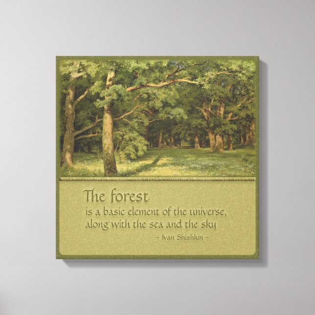 Tree Hugger's CC0394 Shishkin Canvas Print (Front)