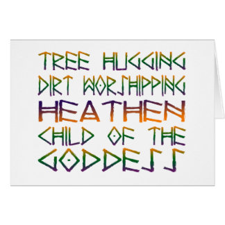 tree hugging dirt worshipper