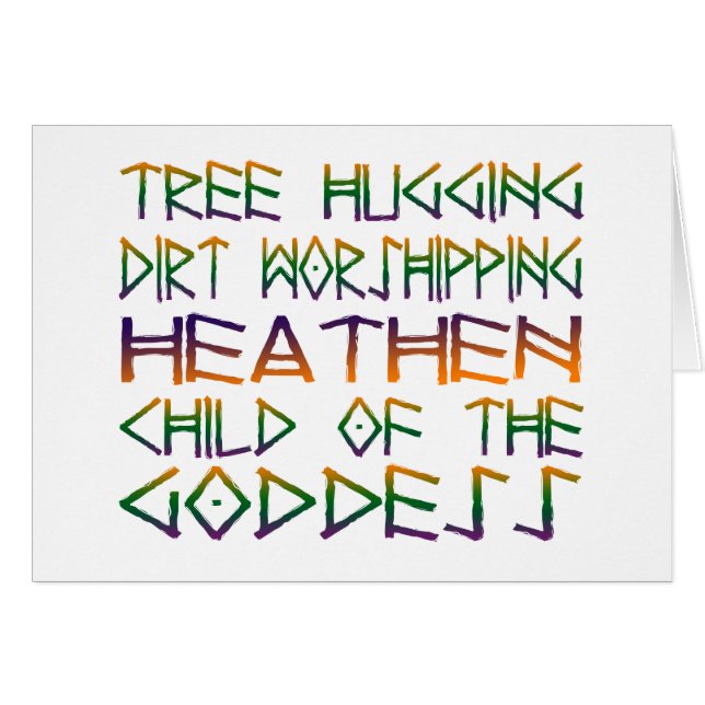 tree hugging dirt worshipper (Front Horizontal)