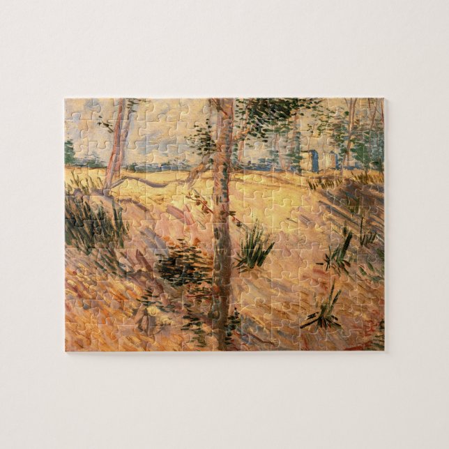 Tree in a Field on a Sunny Day by Vincent van Gogh Jigsaw Puzzle (Horizontal)