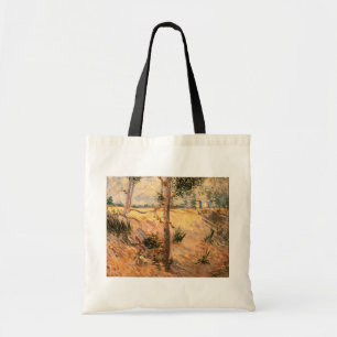 Tree in a Field on a Sunny Day by Vincent van Gogh Tote Bag