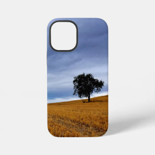 Tree in a wheat field iPhone 12 mini case