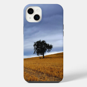 Tree in a wheat field iPhone 14 plus case