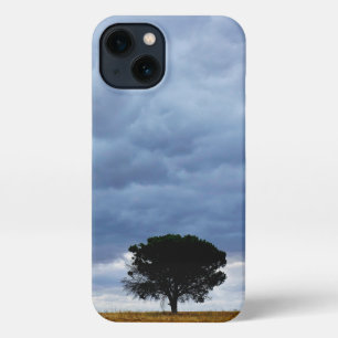 Tree in an empty field iPhone 13 case