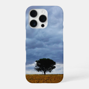 Tree in an empty field iPhone 16 pro case