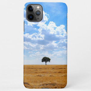 Tree in an harvested wheat field  iPhone 11Pro max case
