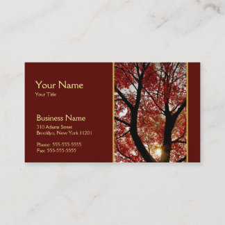Tree in Autumn Business Card