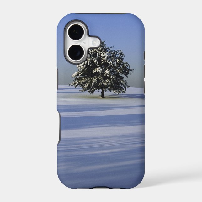 Tree in snow covered landscape (Back)