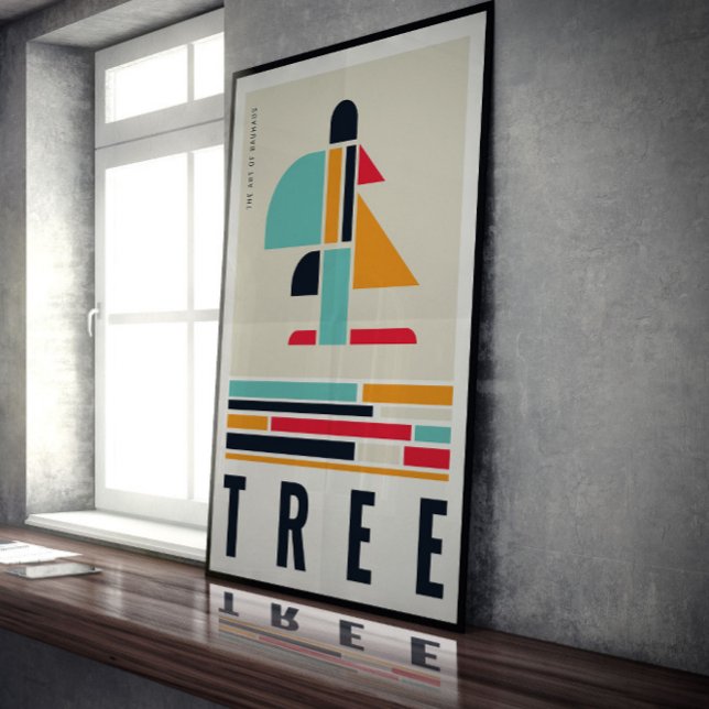 Tree in the art of Bauhaus. Poster (Creator Uploaded)