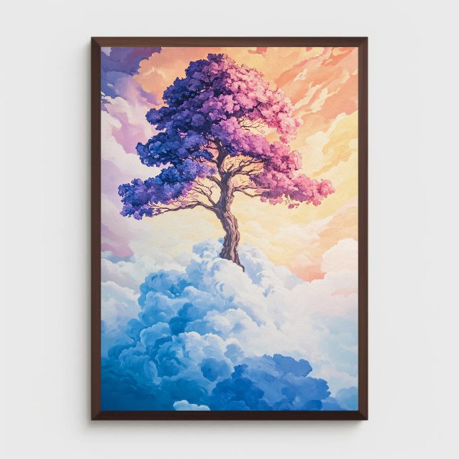 Tree in the Clouds Abstract Nature Inspired Poster (Creator Uploaded)