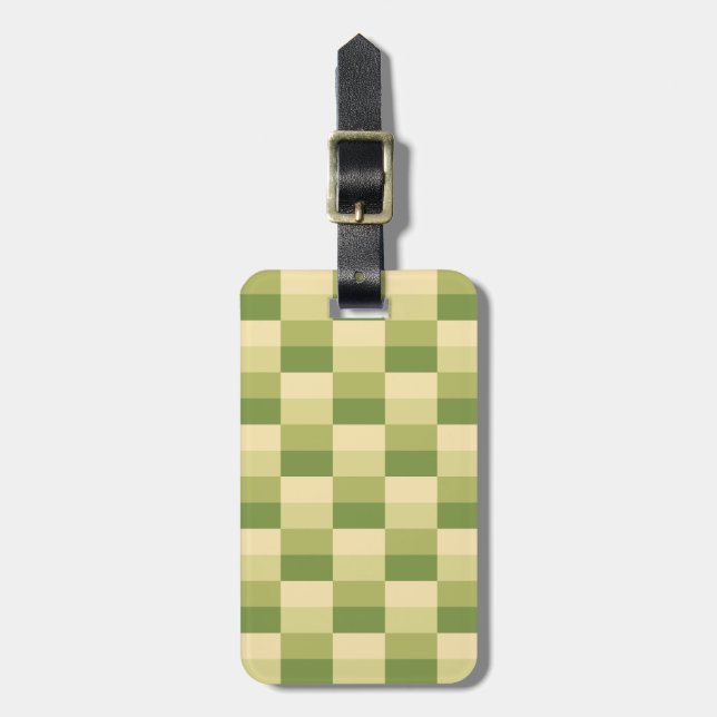 Tree In The Desert Colours Luggage Tag (Front Vertical)