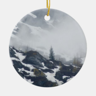 Tree in the Mist Ceramic Tree Decoration