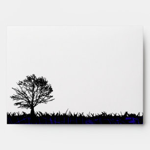 Tree in the Woods Bar Bar Mitzvah Custom Envelope