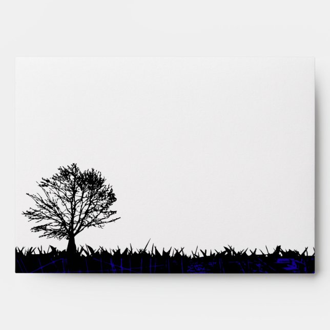 Tree in the Woods Bar Bar Mitzvah Custom Envelope (Front)