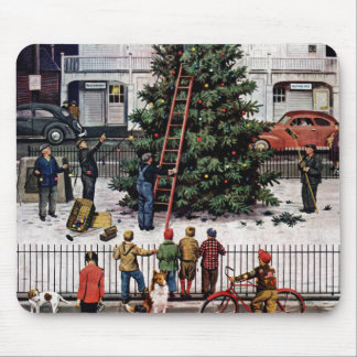 Tree in Town Square Mouse Pad