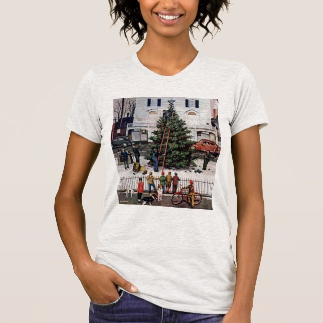 Tree in Town Square T-Shirt (Front)