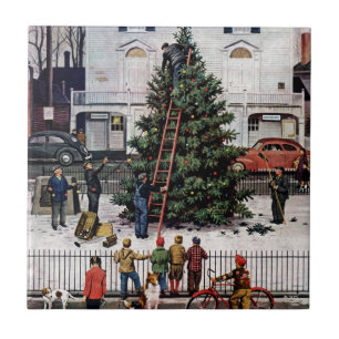 Tree in Town Square Tile