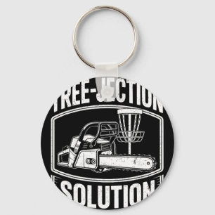 Tree-jection Solution Funny Disc Golf _1 Key Ring