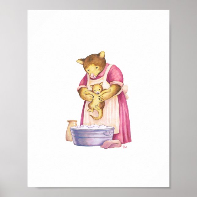 Tree Kangaroo Mother and Child 8 x 10 Print (Front)