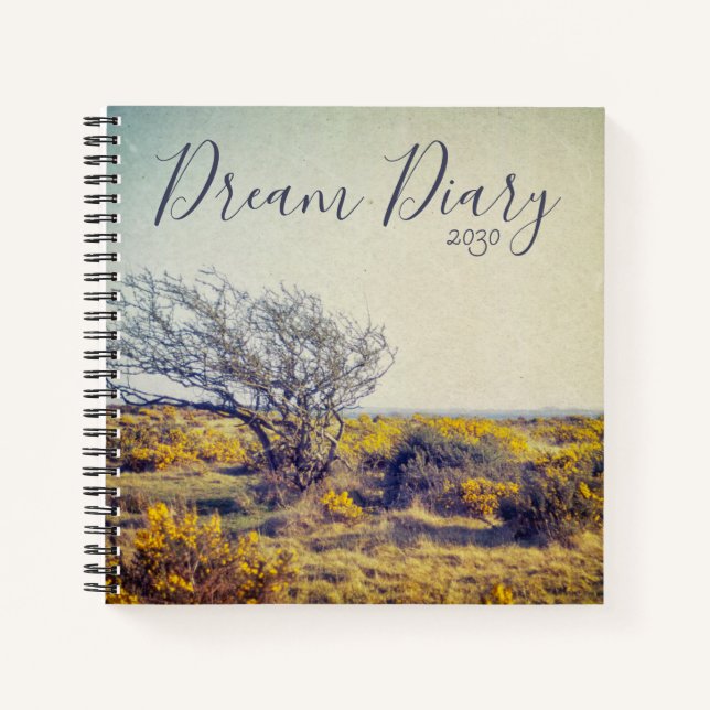 Tree Landscape Vivid Dream Diary Notebook (Front)