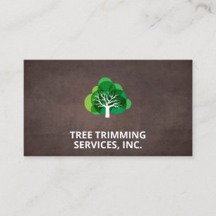 Tree   Landscaping   Brown Business Card