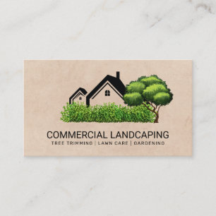 Tree Landscaping House Business Card