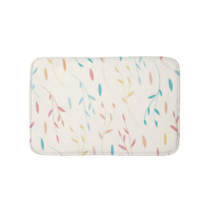 tree leaves bath mat