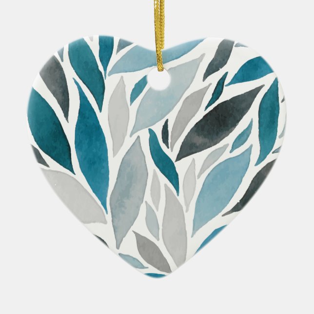 tree leaves ceramic tree decoration (Front)