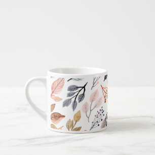 tree leaves espresso cup