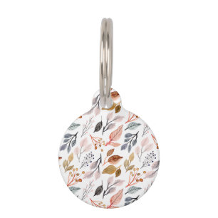 tree leaves pet tag