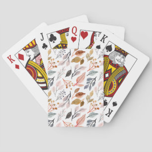 tree leaves playing cards
