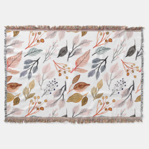 tree leaves throw blanket