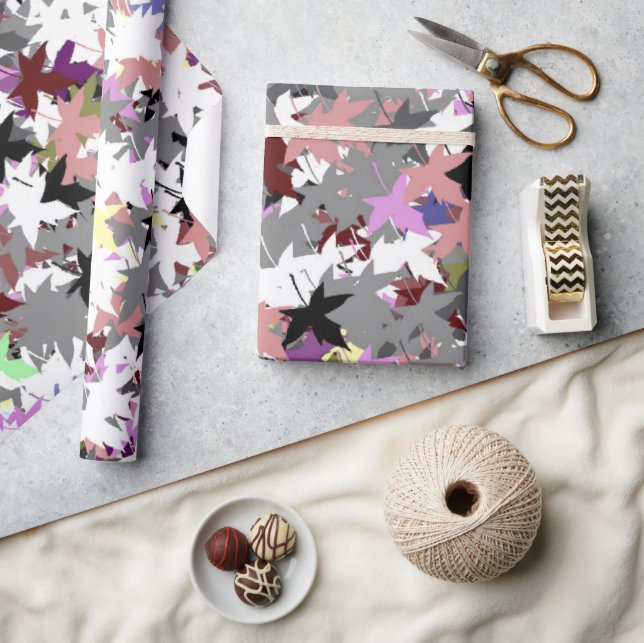 TREE LEAVES WRAPPING PAPER (Crafts)