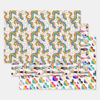 Tree LGBTQ+ Design Wrapping Paper Sheet