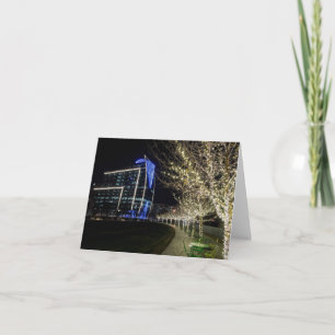 Tree Lights At Klyde Warren Park Holiday Card