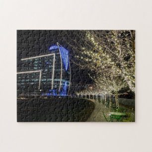 Tree Lights At Klyde Warren Park Jigsaw Puzzle