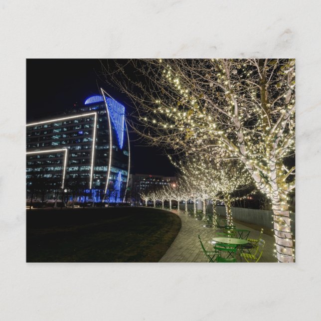 Tree Lights At Klyde Warren Park Postcard (Front)